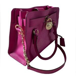 Michael Kors Hamilton Leather Satchel